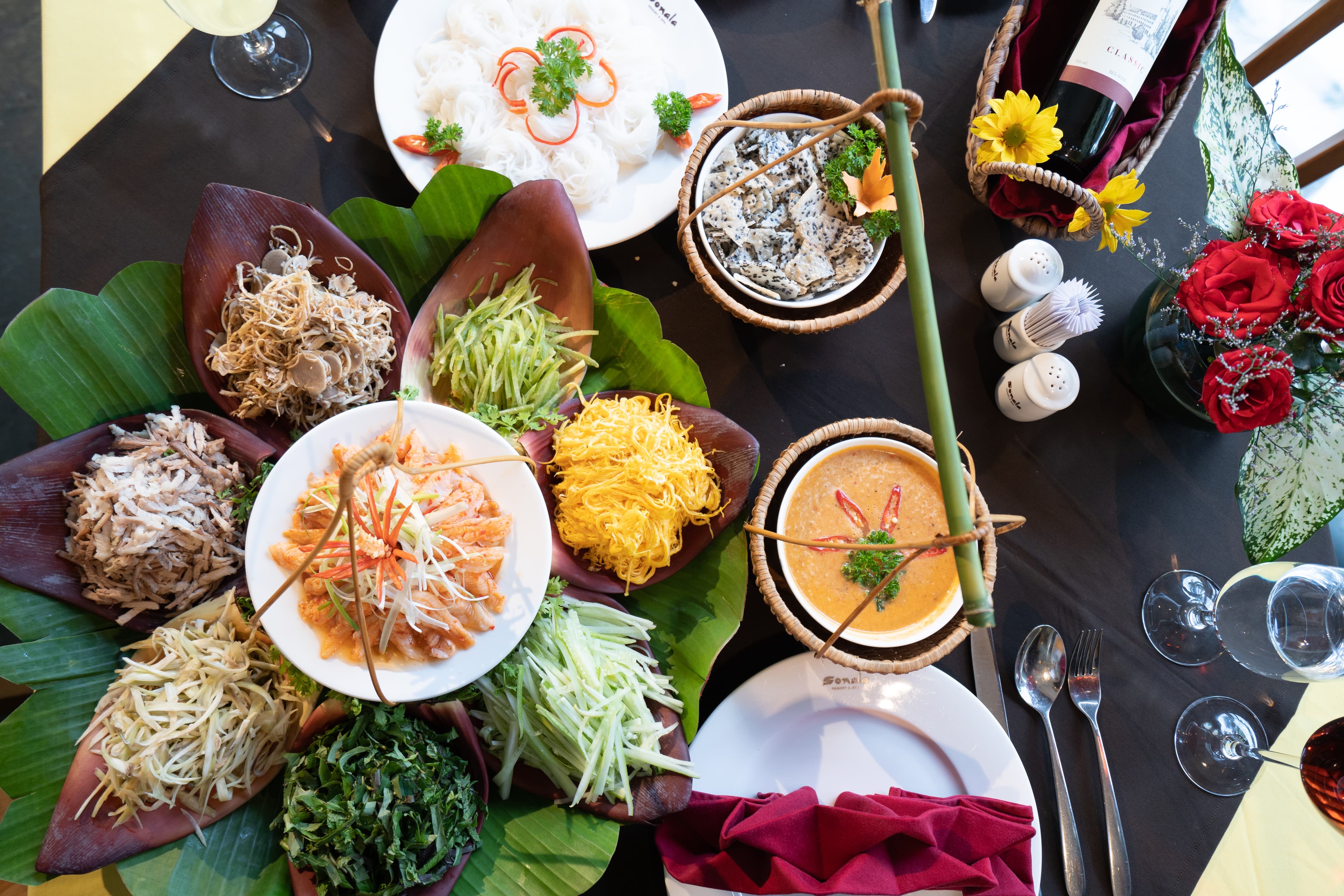 Sunrise meditation session overlooking misty mountains