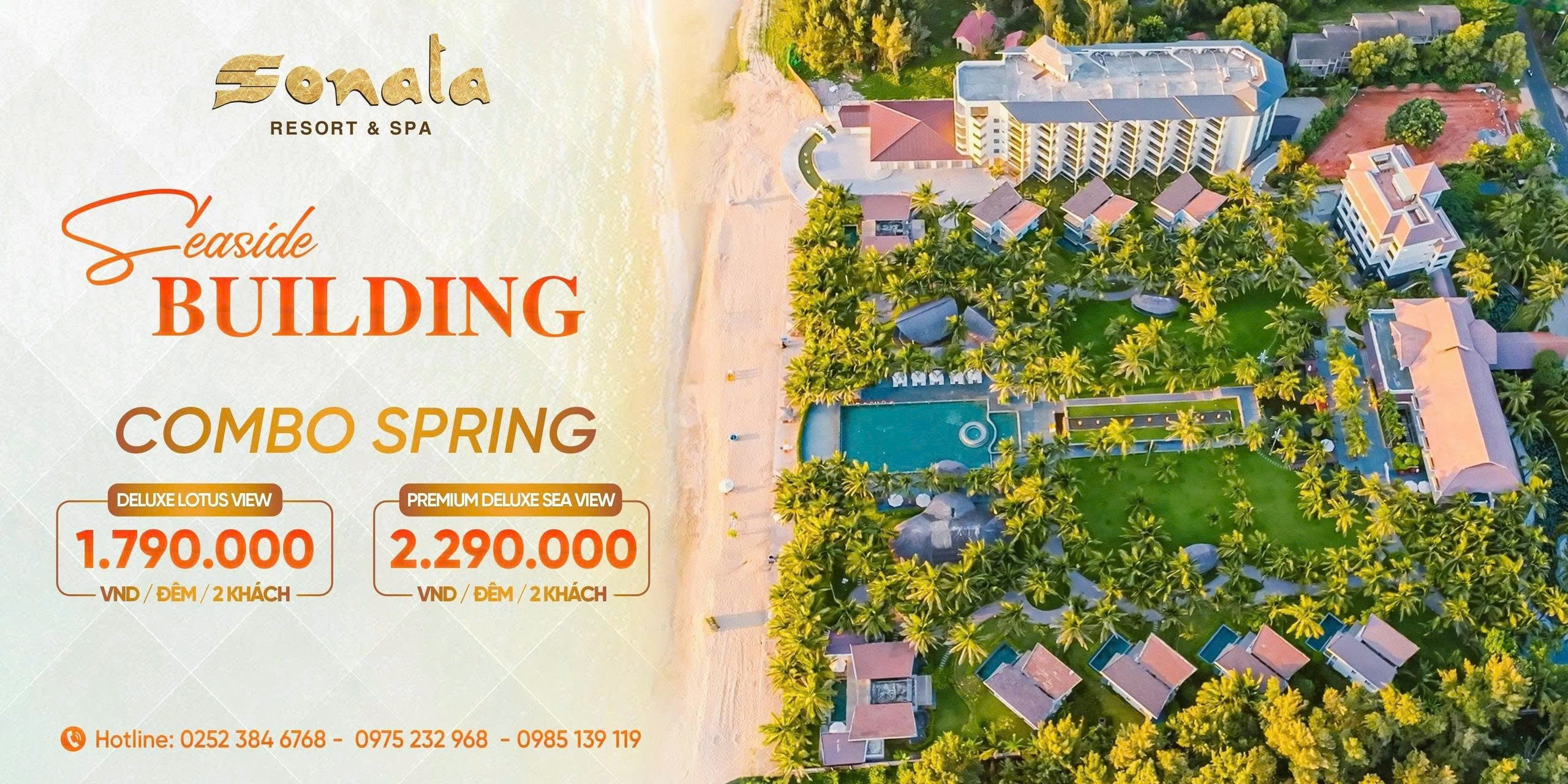 Spring combo - ưu đãi lớn cuối năm tại Seaside Building Sonata Resort!